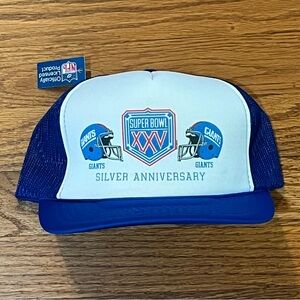 New York giants SnapBack mesh hat Super Bowl XXV vintage NFL NWT